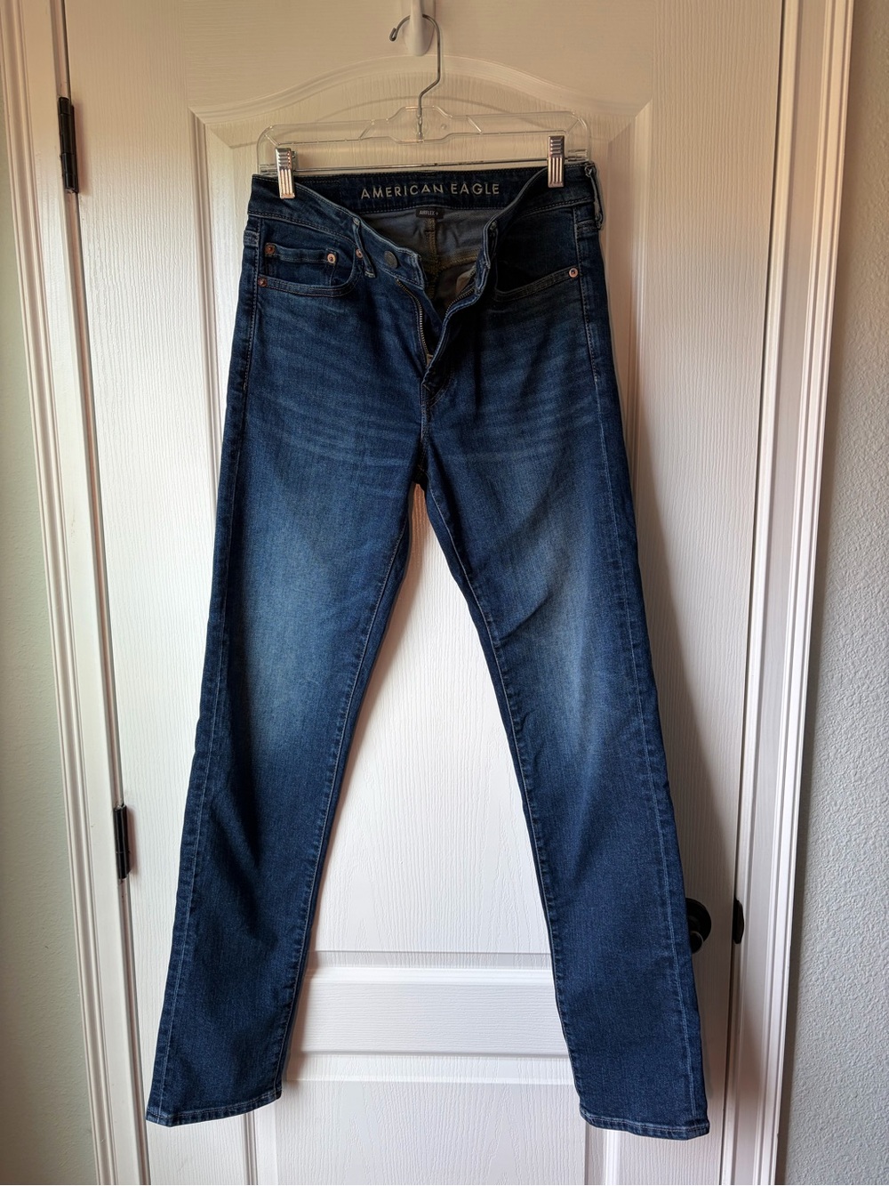 American Eagle Men's Dark Blue Slim Straight Airflex + Jeans size 30 x 34 AE 02